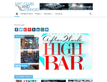 Tablet Screenshot of nycclubsandlounges.com